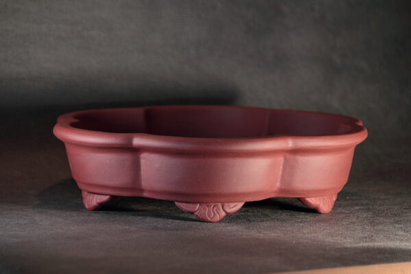 Pot à bonsaï hexagonal en grès de Xing – Image 2