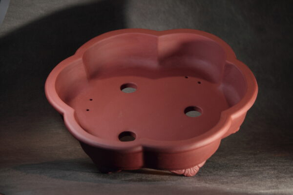 Pot à bonsaï hexagonal en grès de Xing – Image 3