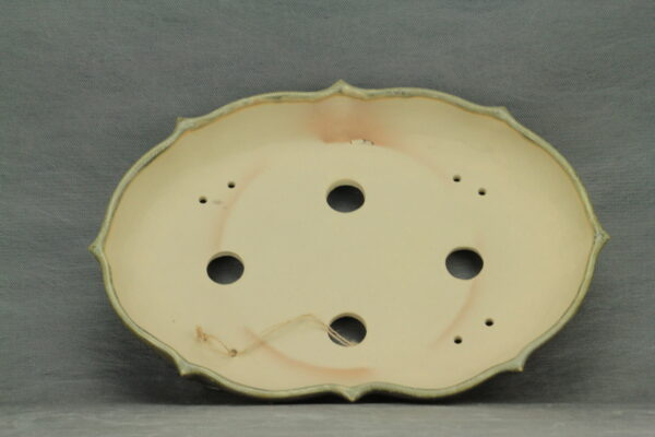 Pot à bonsaï ovale émaillé vert – Image 5