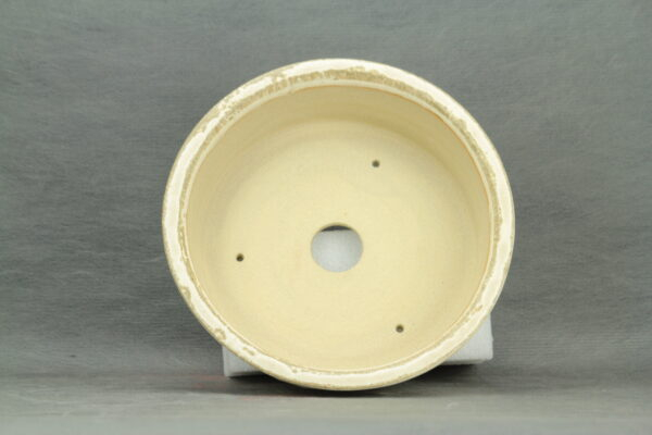 Pot à bonsaï rond émaux de cendre beige – Image 4