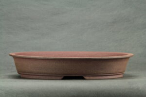 Poterie bonsaï ovale en terre brute