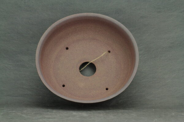 Poterie à bonsaï ronde artisanal en terre brute – Image 3